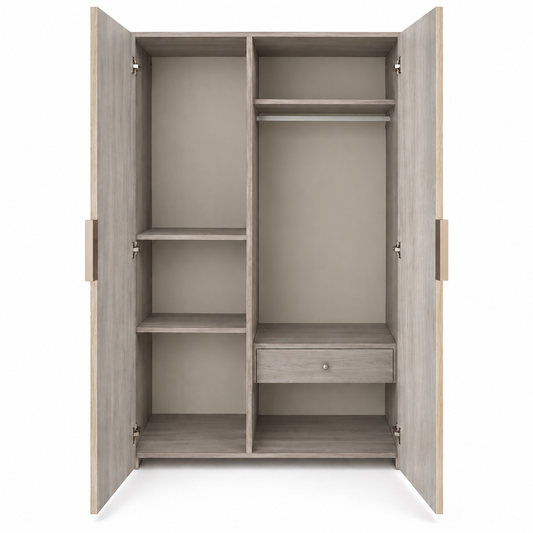 Hyphen Bedroom Set – Bed, Dresser & 2 Door Wardrobe