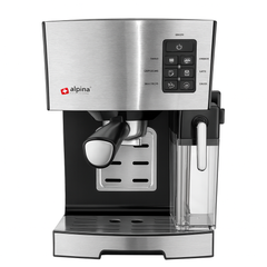 Alpina SF-2812 Espresso Coffee Machine – 15-Bar Italian Pump, 1470W, Built-In Milk Frother & 700ml Milk Tank - Habitt