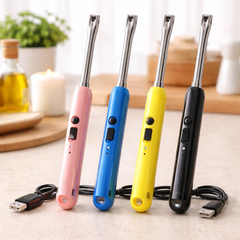 Metal Rechargeable Lighter – USB Electric Windproof Lighter - Habitt