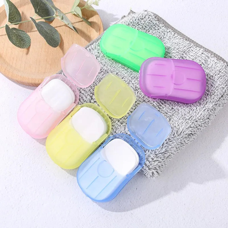 1 Pc Travel Paper Soap – Compact Cleanliness On-the-Go (ASSORTED) - Habitt