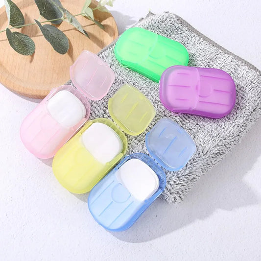 1 Pc Travel Paper Soap – Compact Cleanliness On-the-Go (ASSORTED) - Habitt