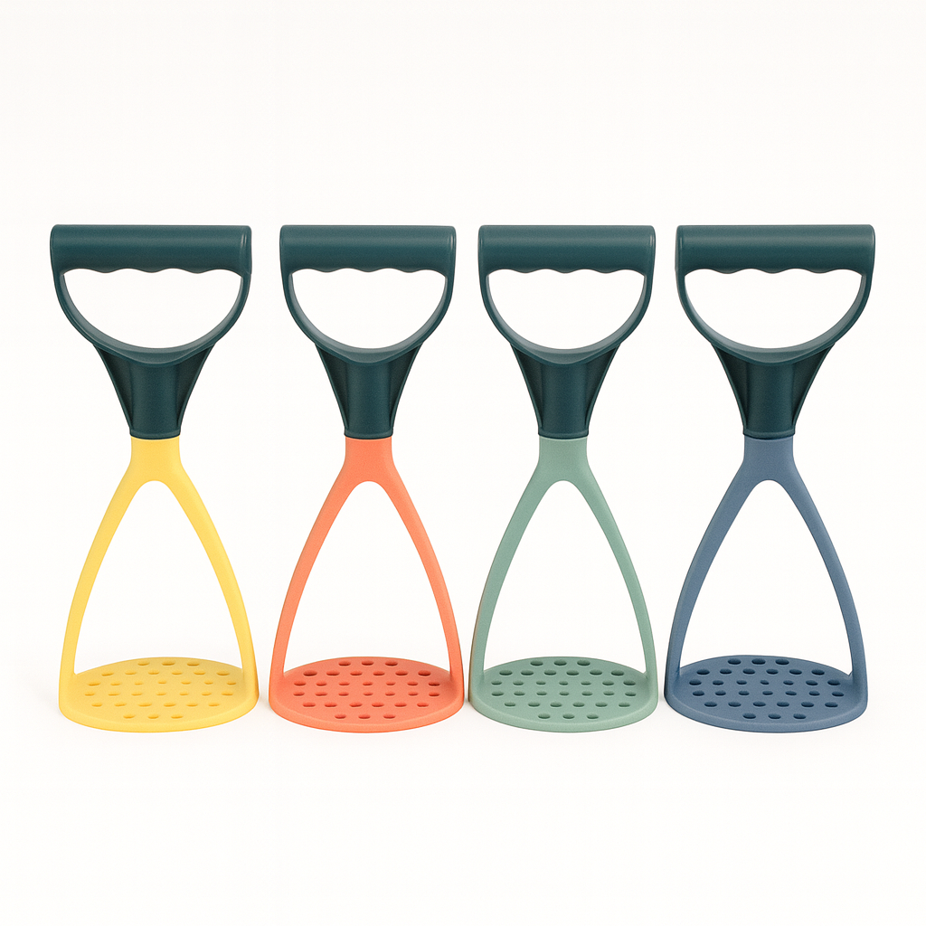 1PC Ergonomic Grip Potato Masher for Smooth, Effortless Mashing of Potatoes  Veggies - Habitt