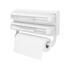 Triple Paper Dispenser Wall Mount – Cling Film, Foil  & Towel Holder - Habitt