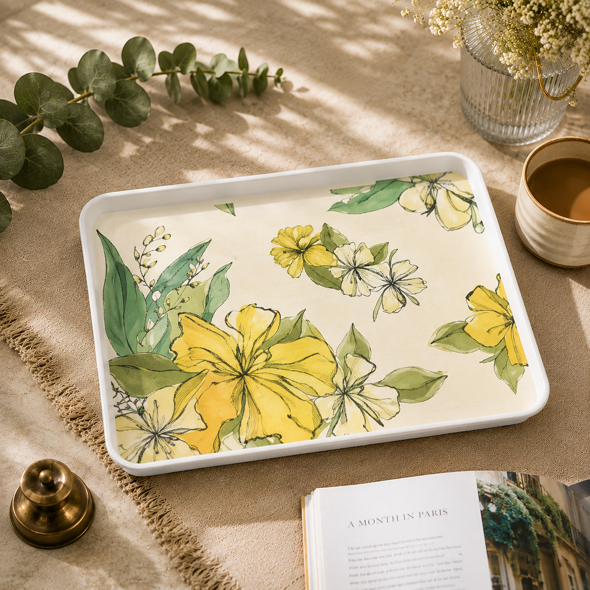 Sunflora Melamine Serving Tray – 48c