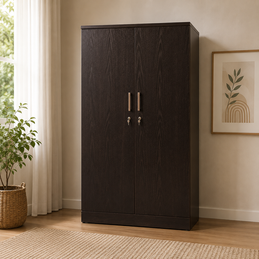 Anderson 2 Door Wardrobe(Black Finish) 1254
