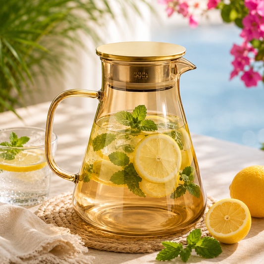 Steel Lid Glass Jug 1900ML