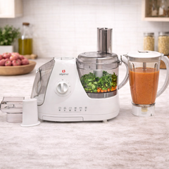 Alpina Food Processor SF-4002-SB with Juice Extractor & Citrus Press – Multi-Function Kitchen Processor - Habitt