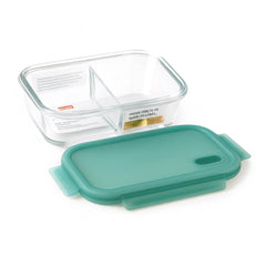 Glass Storage Box with Divider – 1000ml - Habitt
