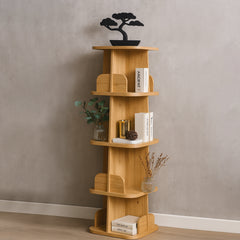 Pivot Wooden Shelf Console – Modern Multi-Tier Organizer - Habitt