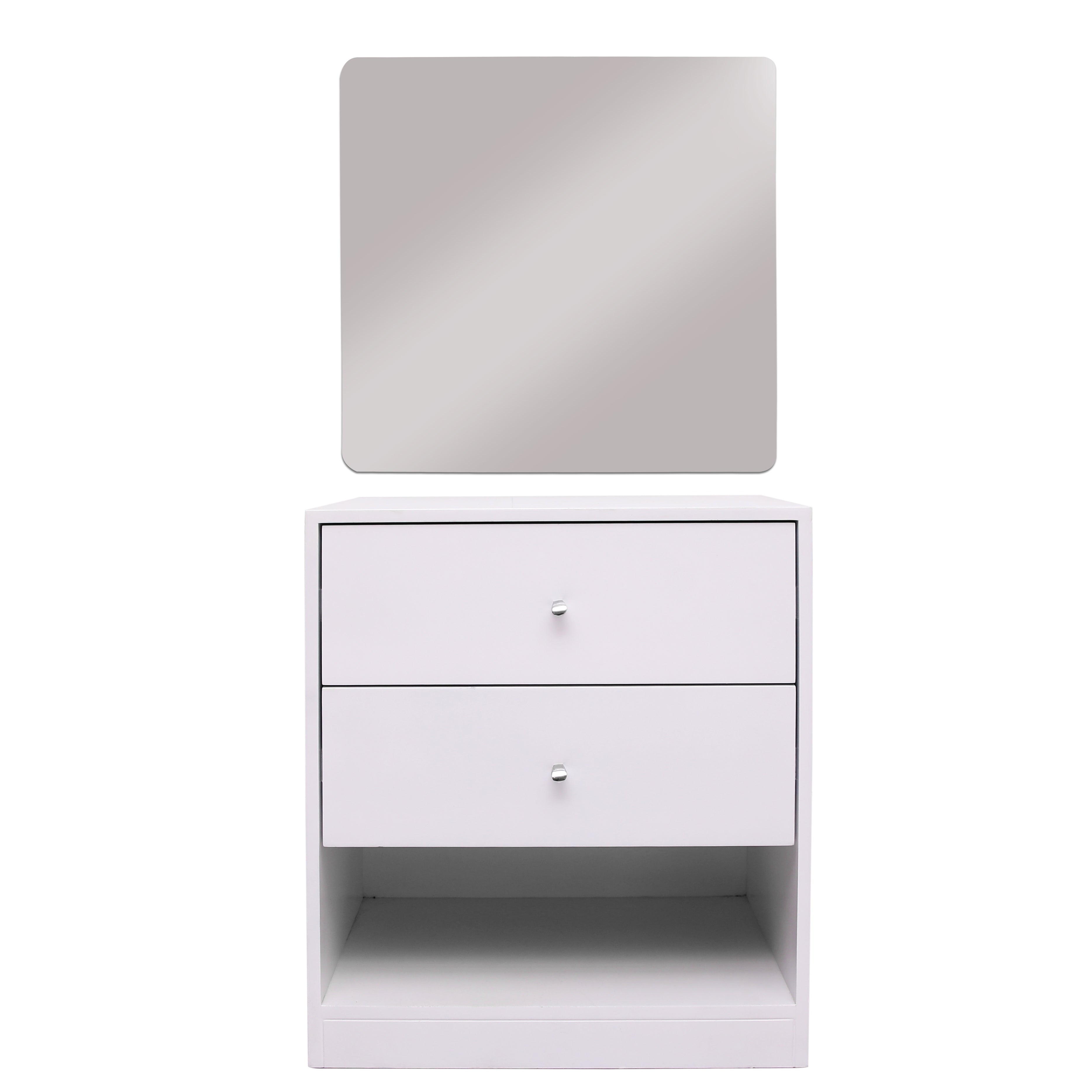 Elden White Dresser With  Mirror
