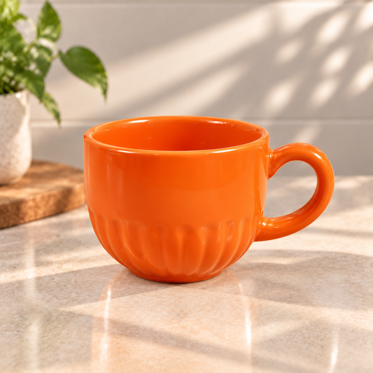 Orange Ceramic Mug | Stylish Coffee & Tea Cup for Everyday Use