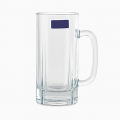 Clear Glass Juice Mug with Handle 415 ml – Set of 6 | Premium Transparent Drinkware for Home & Café - Habitt