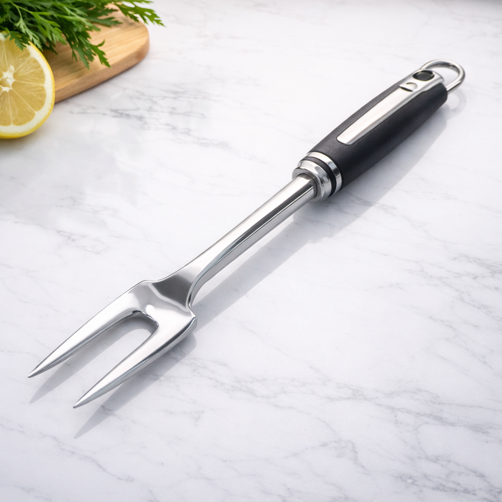 Meat Fork – Stainless Steel Kitchen & BBQ Serving Fork - Habitt