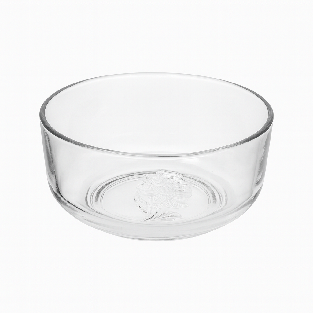 3-Piece Clear Glass Bowl Set – 640 ml Multi-Purpose Kitchen & Serving Bowls - Habitt