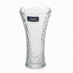 90 mm Crystal-Style Decorative Glass Vase – Elegant Flower Vase for Home, Office & Gifting - Habitt