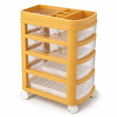 Cosmetic Rack Trolley Organizer – 3, 4 & 5 Layer Rolling Storage Cart - Habitt