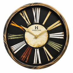Heritage Oxford 14-Inch Nautical Wall Clock – Blue Rustic with Roman Numerals