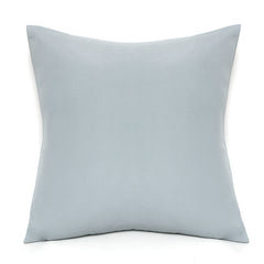 Light Blue Woven Cushion Cover 18x18 – Soft Decorative Throw Pillow for Sofa, Bed & Living Room Décor - Habitt