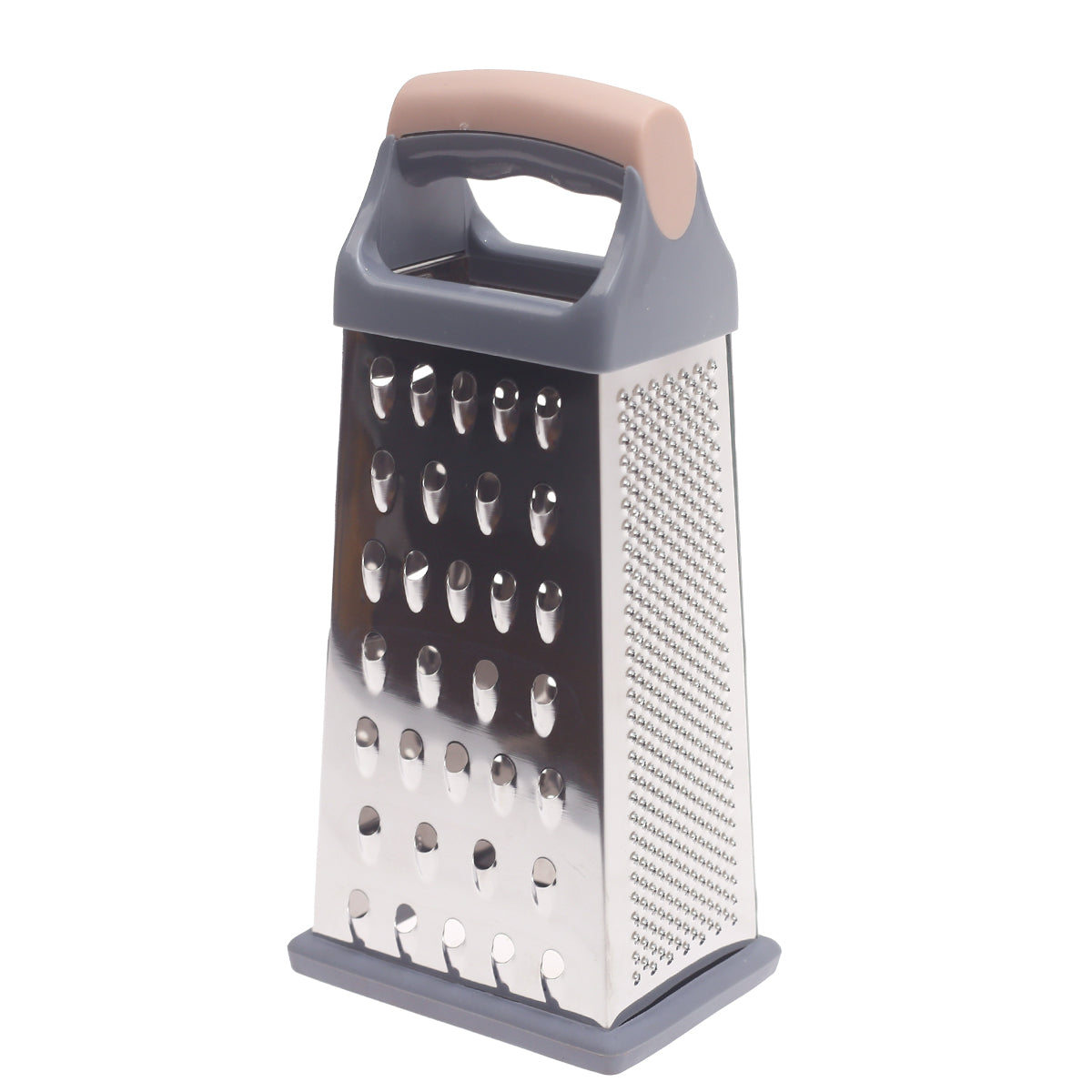 4-Sided Stainless Steel Grater with Soft Grip Handle - Habitt