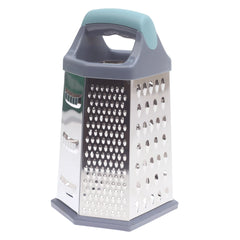 6-Sided Stainless Steel Grater with Soft Grip Handle - Habitt