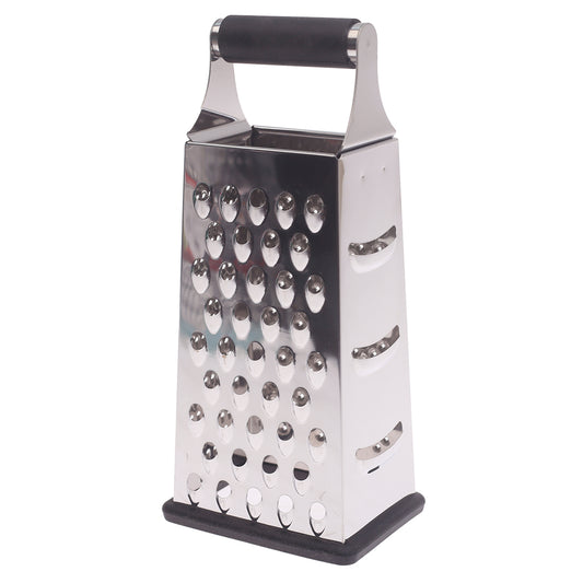 4-Sided Stainless Steel Grater with Rubber Grip Handle - Habitt