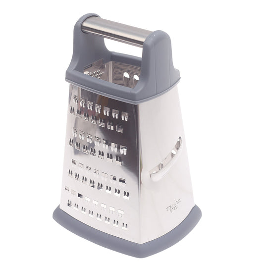 4-Sided Stainless Steel Grater with Metal Bar Handle - Habitt