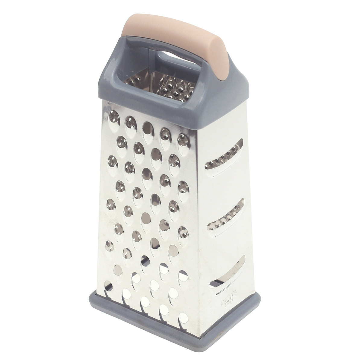 4-Sided Stainless Steel Box Grater with Soft Grip Handle - Habitt