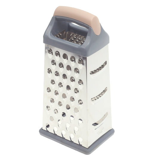 4-Sided Stainless Steel Box Grater with Soft Grip Handle - Habitt