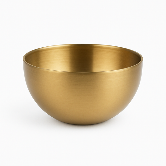 Gold Salad Bowl – Elegant Serving Bowl (20cm, 24cm, 28cm) - Habitt
