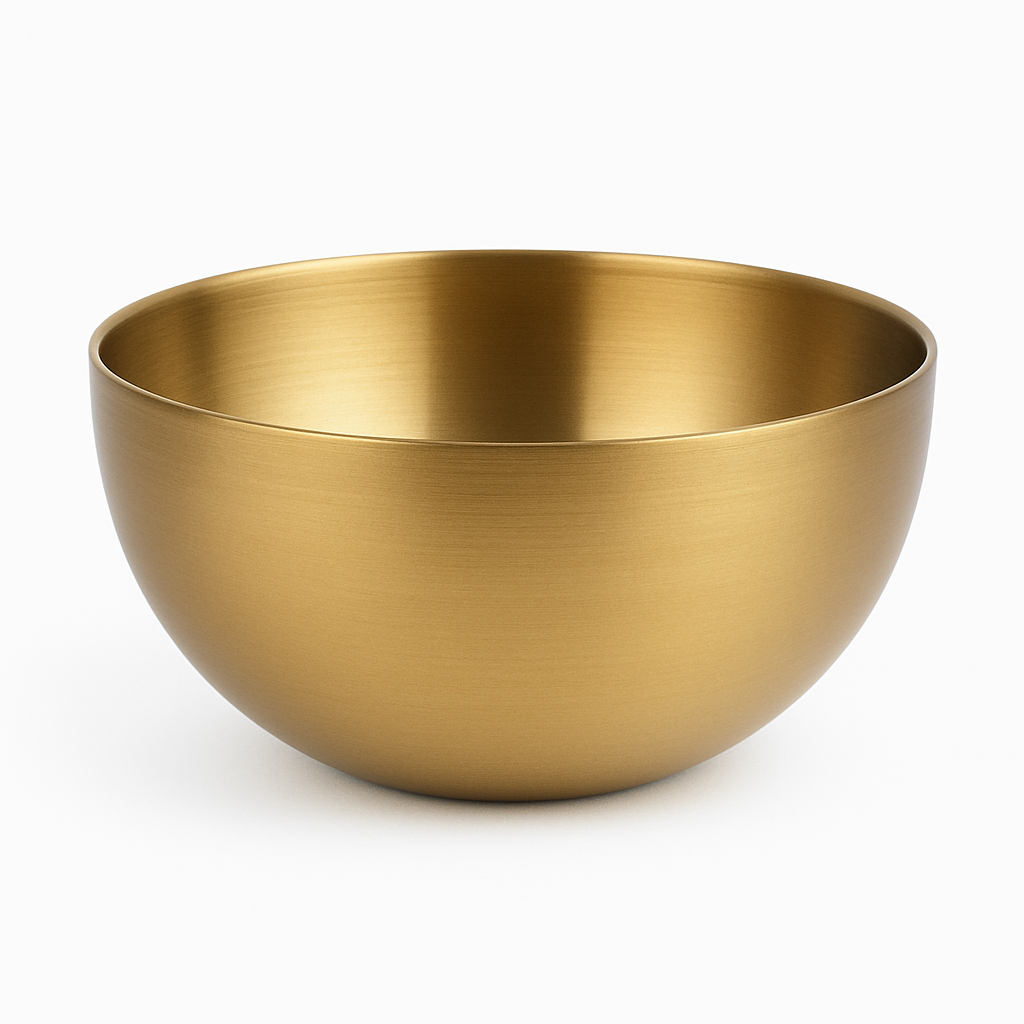 Gold Salad Bowl – Elegant Serving Bowl (20cm, 24cm, 28cm) - Habitt