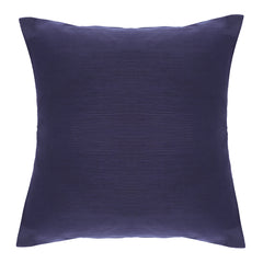 Blue Woven Dot Cushion Cover 18x18 – Elegant Decorative Throw Pillow for Sofa, Bed & Living Room - Habitt