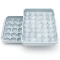 Ice Cube Ball Tray – 33 Pieces Orange / Blue - Habitt