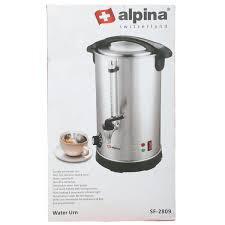Alpina Water Boiler 12L 1500W Stainless Steel Hot Water Dispenser with Tap – Large Capacity Electric Boiler (SF-2810) - Habitt