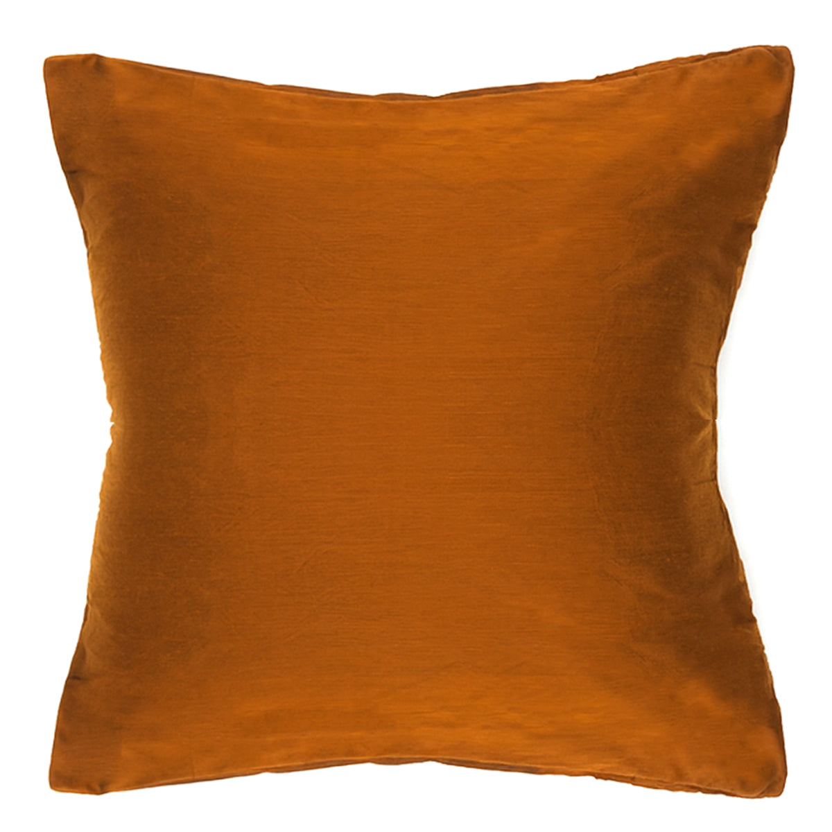 Buy 1 Get 1 Free Brown Cotton Silk Cushion Cover 18x18 – Elegant Plain Decorative Throw Pillow for Sofa, Bed & Living Room - Habitt