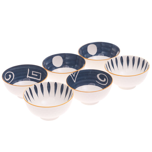 6 Pcs Ceramic Bowl Set – JPY-01 - Habitt