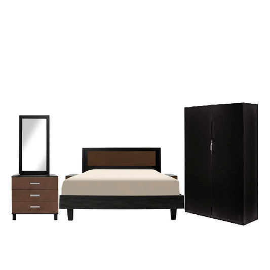 Kenton X - Bed, Dresser & 2 Door wardrobe - Habitt