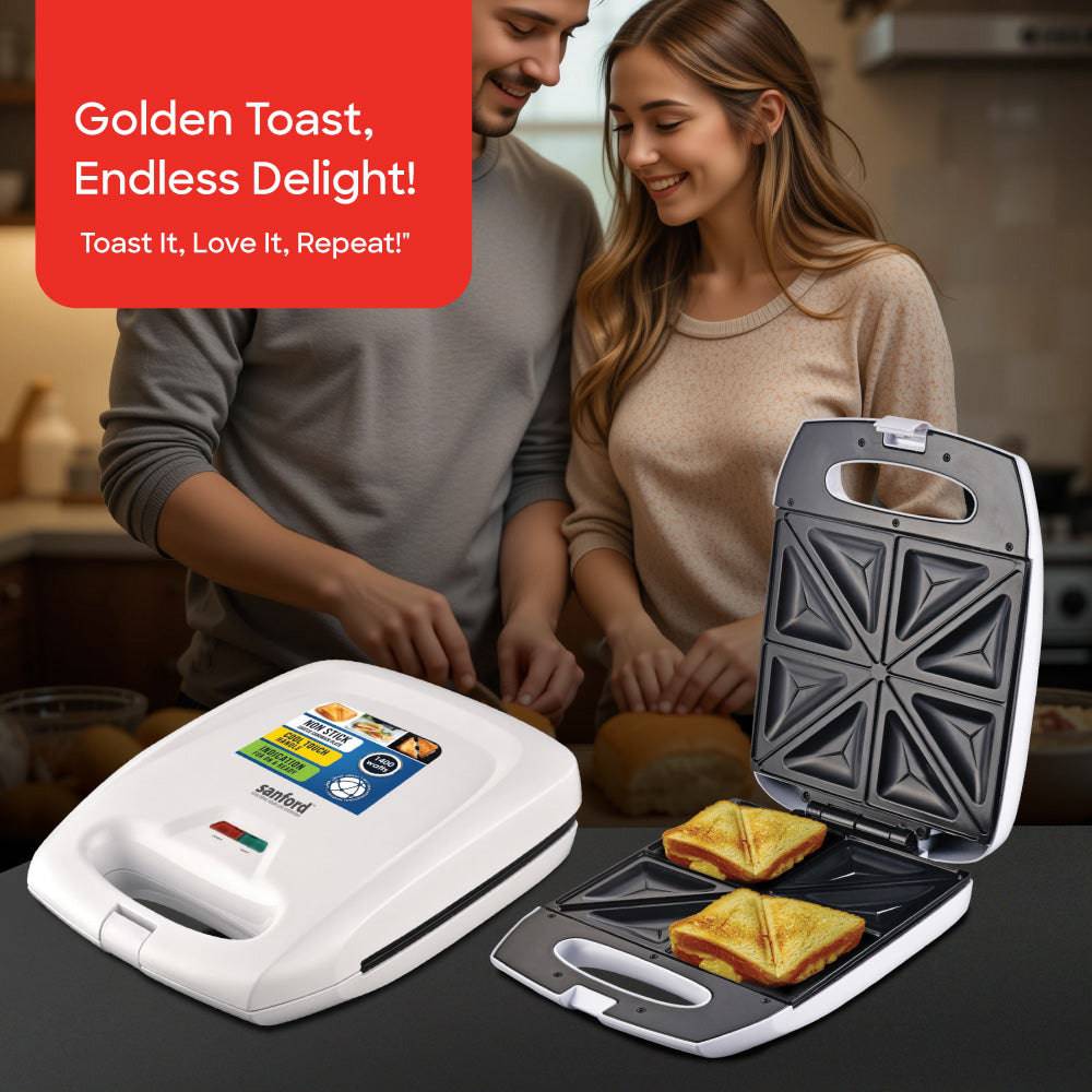 SANFORD 4 SLICE SANDWICH MAKER SF5723ST - Habitt