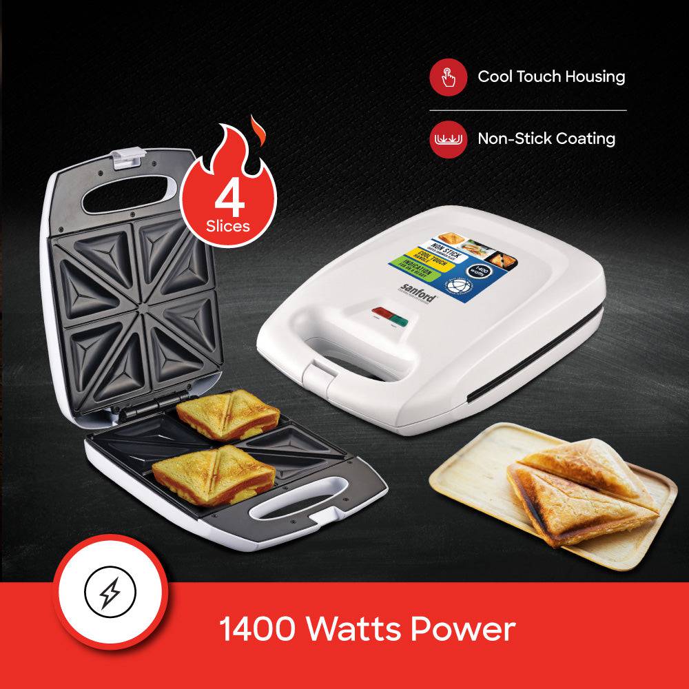 SANFORD 4 SLICE SANDWICH MAKER SF5723ST - Habitt
