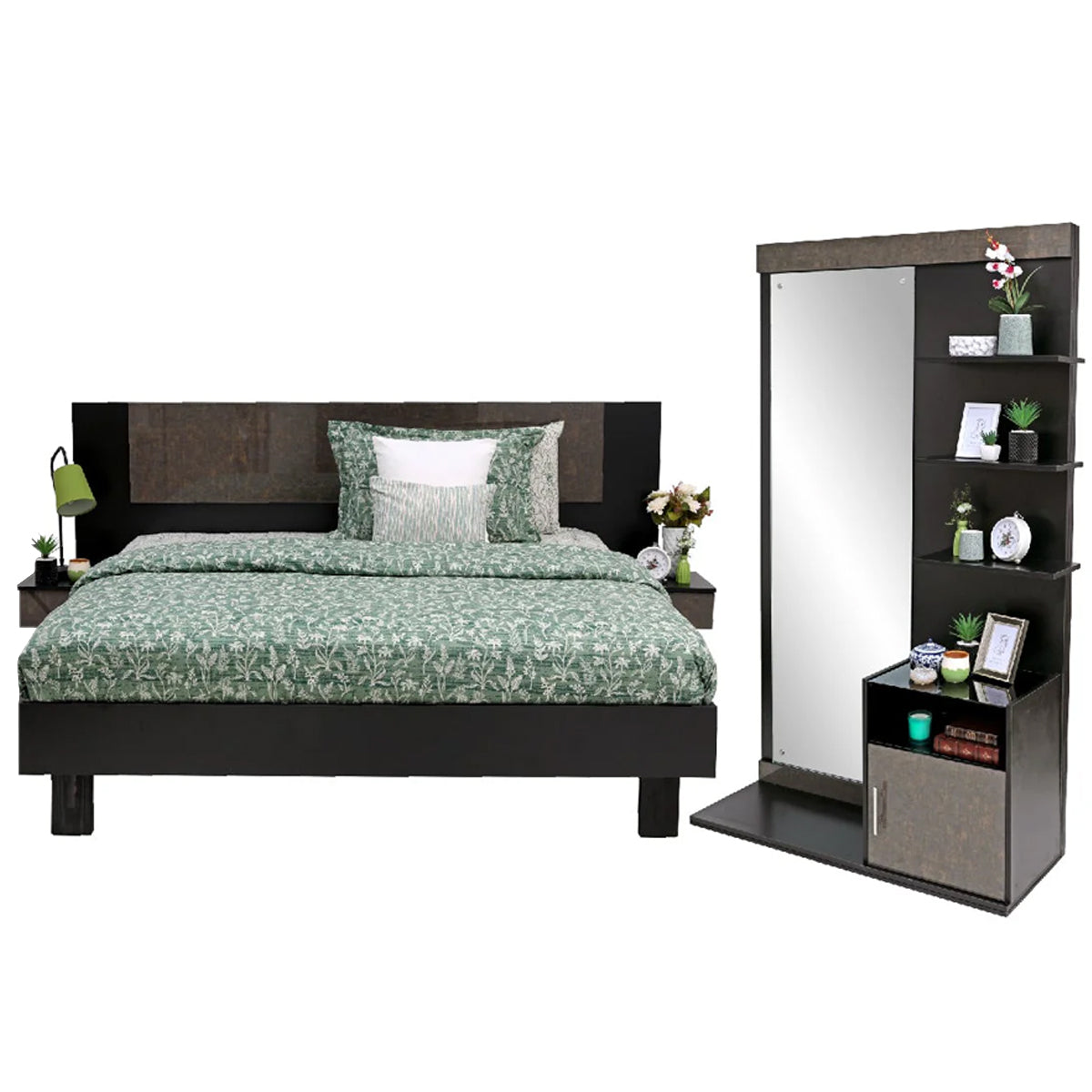 Novak - Bed with sides & Dresser - Habitt