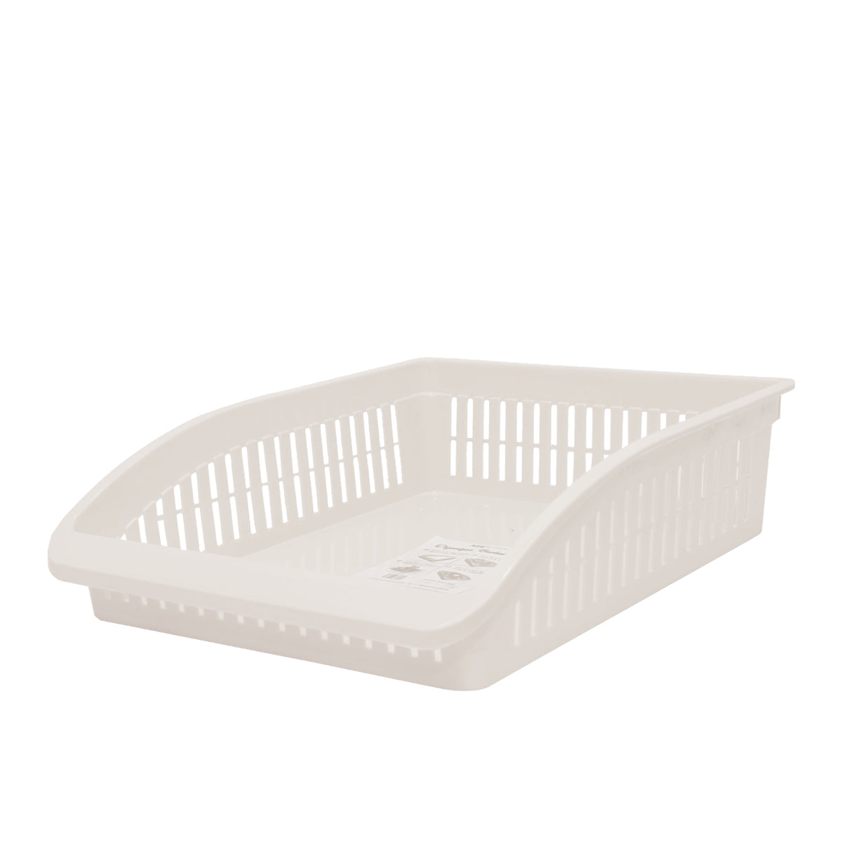 1pc Organizer Basket #3 (Assorted) – Large Plastic Storage Basket (Pink, Beige, Grey, White) - Habitt