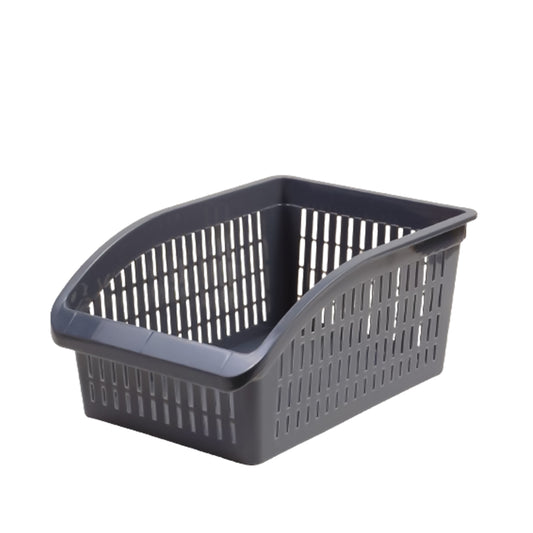 1pc Organizer Basket #2 (Assorted) – Multipurpose Plastic Storage Basket (White, Pink, Grey, Beige) - Habitt