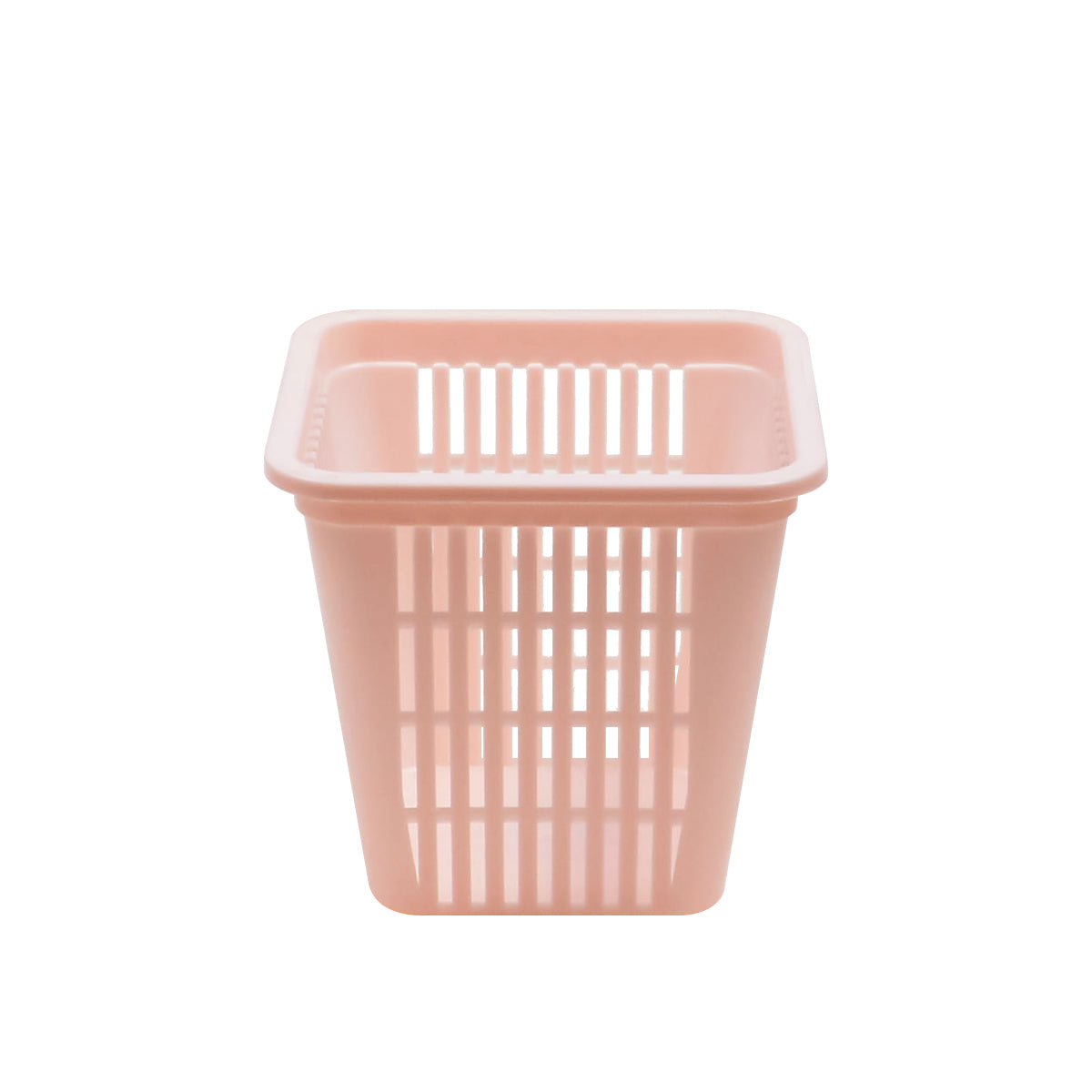 Organizer Basket Mini #2 – Compact Plastic Storage Basket (Beige, Pink, White, Grey) - Habitt