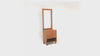 Harry Dresser – Solid Wood with Upholstered Drawer Panels