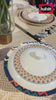 Dinner Set Coloured Chevron