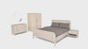 Harold Bedroom Set – Queen Size Bed, Dresser with Mirror & 2-Door Wardrobe