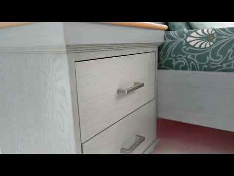 Patrick N King Size Bed with 2 Side Tables