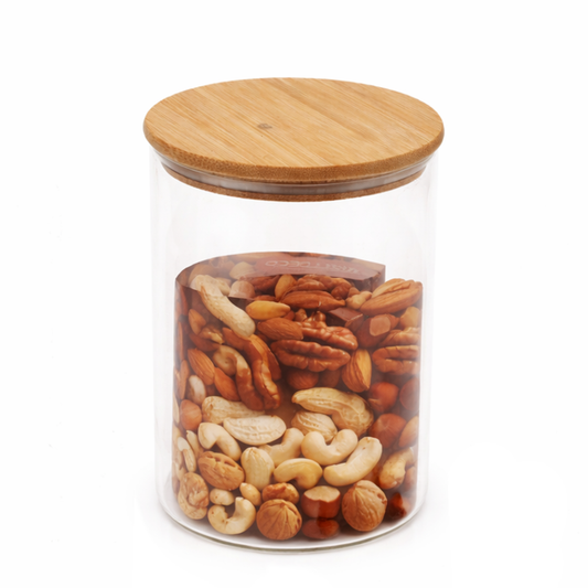 Wood Lid Jar (Medium) – Modern Kitchen Storage Container - Habitt