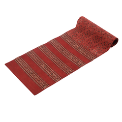 Madder Floral Runner 14x45" – Rustic Ethnic Printed Table Runner - Habitt
