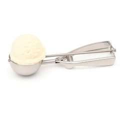 Stainless Steel Ice Cream Scoop – Spring Handle Disher - Habitt
