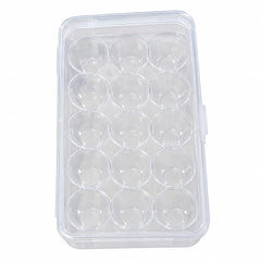 Large Plastic Egg Storage Box with Lid | Stackable Egg Container for Refrigerator